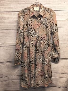 Kate Spade Soirée Dot Smocked Dress Size 4